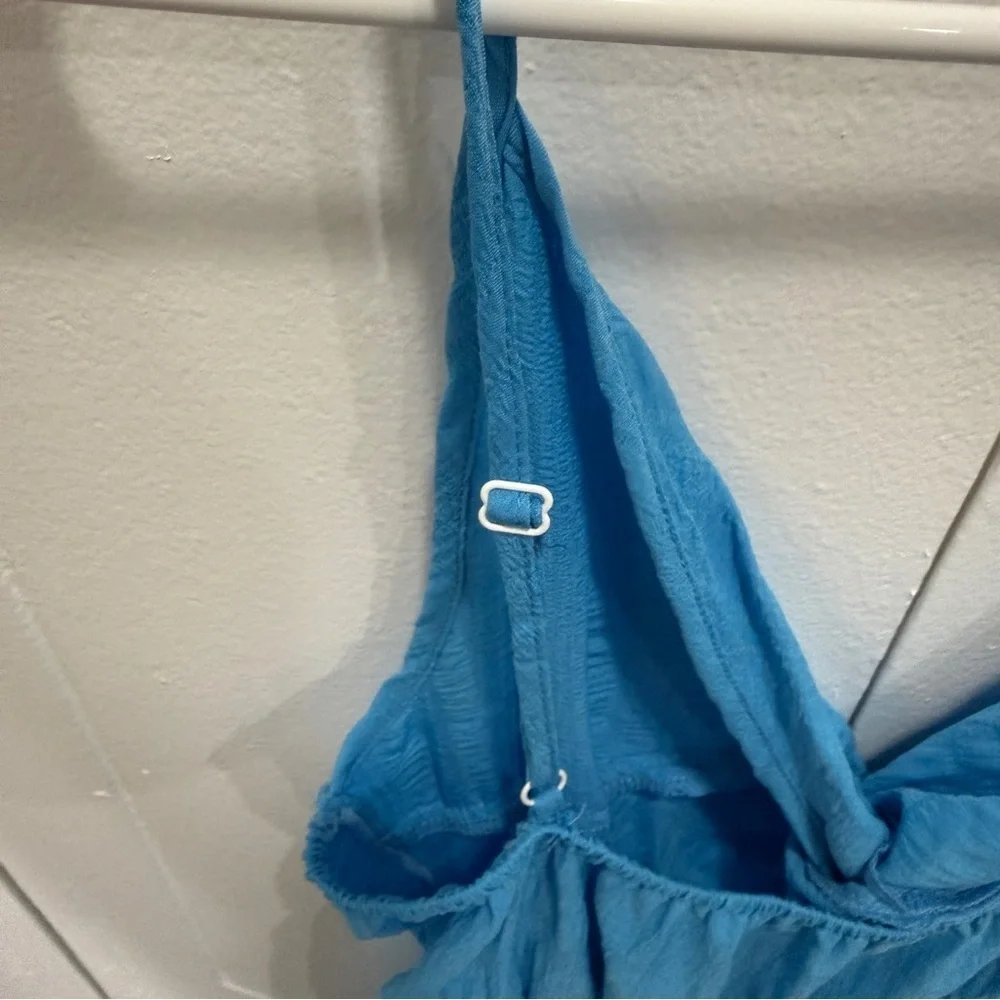Unbranded Blue Twist Front Romper
